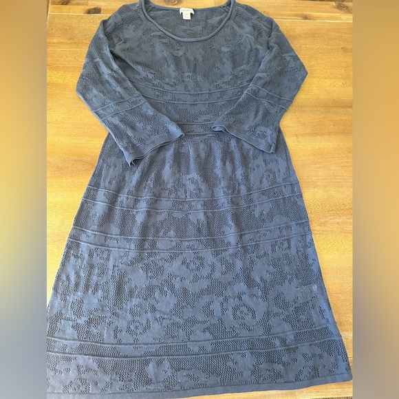 Sundance Women’s Dusty Blue Tunic Dress Lace Silk/cotton PM - Picture 2 of 10